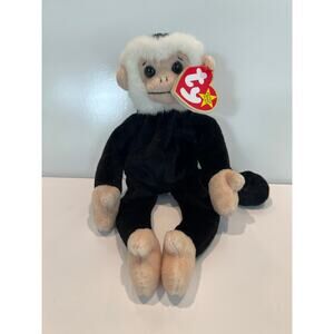 Ty Beanie Baby 1999 Mooch the Monkey P.E Pellets Retired JL